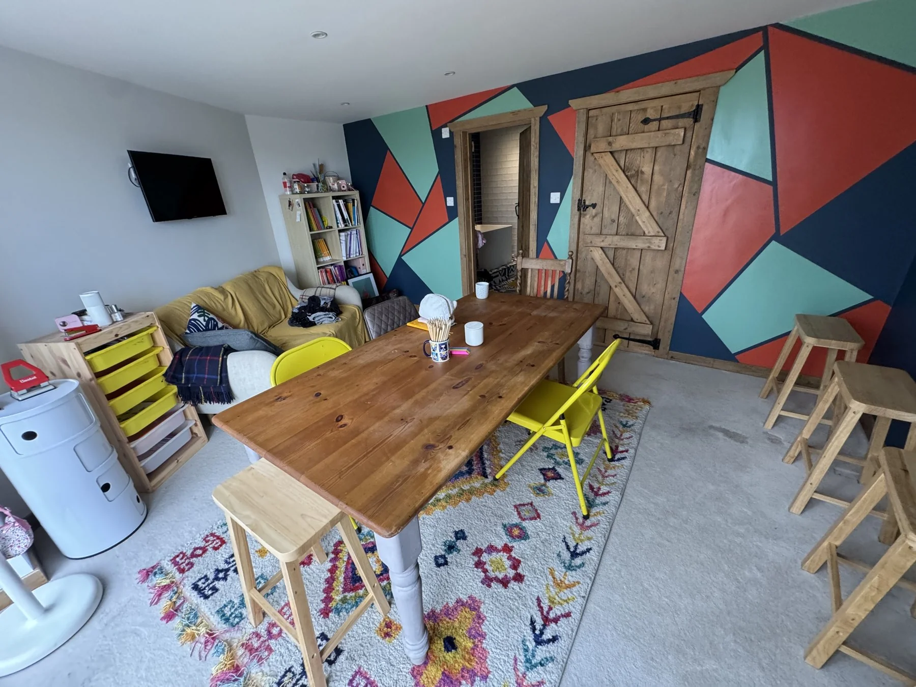 Colourful, welcoming interior of the tuition centre